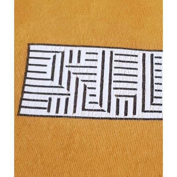 Vintage Supreme Optical Illusion T Shirt Yellow David Lynch - Picture 4 of 6